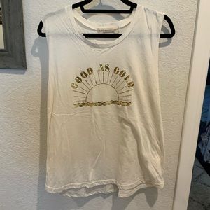 saltwater luxe tank top good as gold beach tank